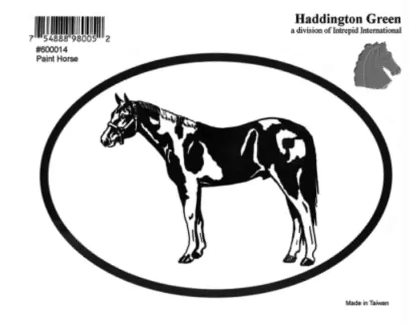 paint horse decal sticker