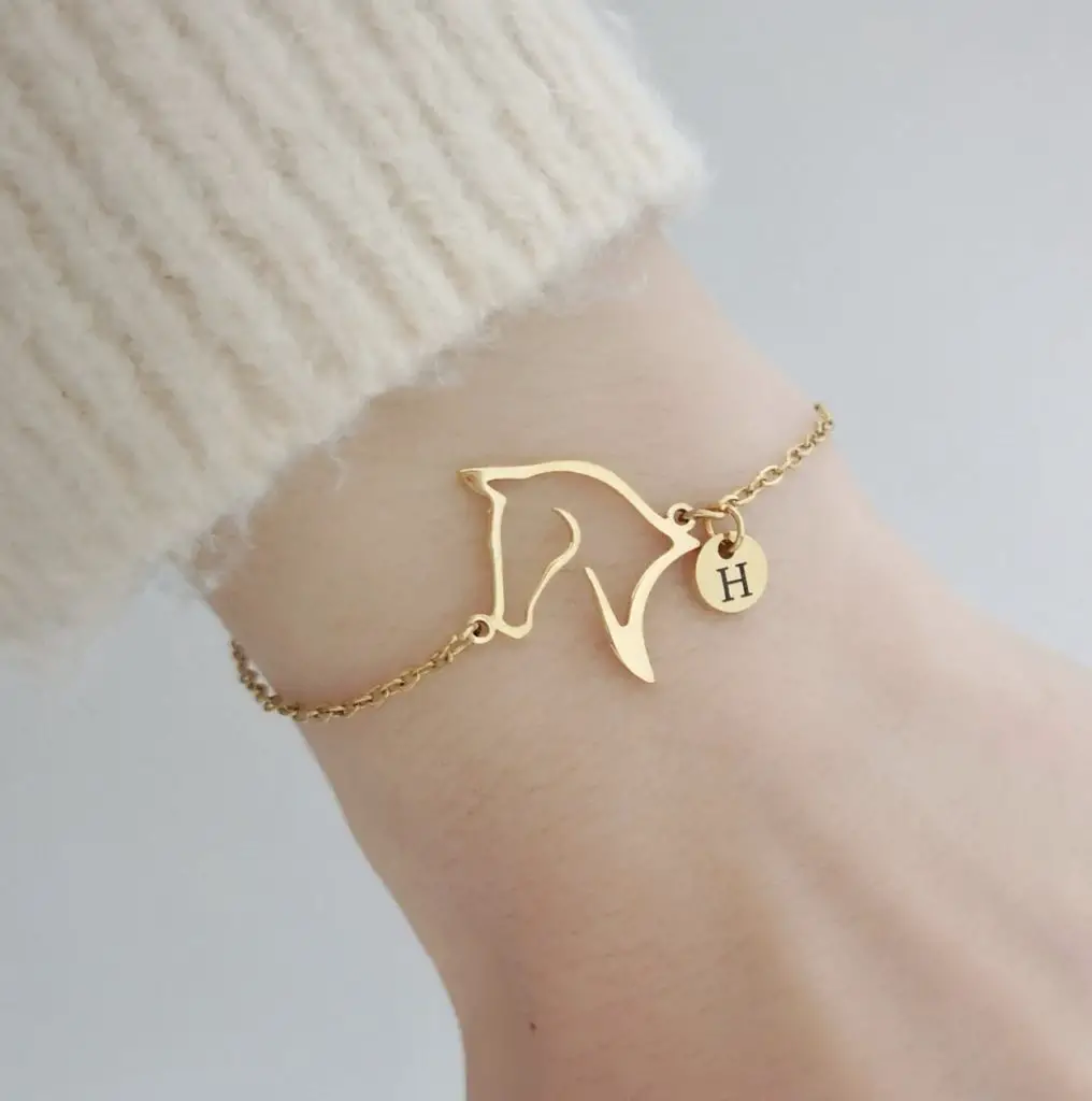 monogram horse bracelet
