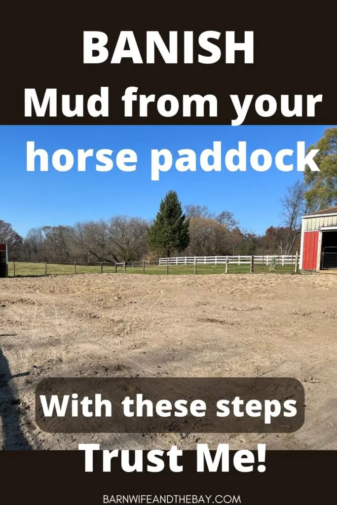 banish mud from your horse paddock